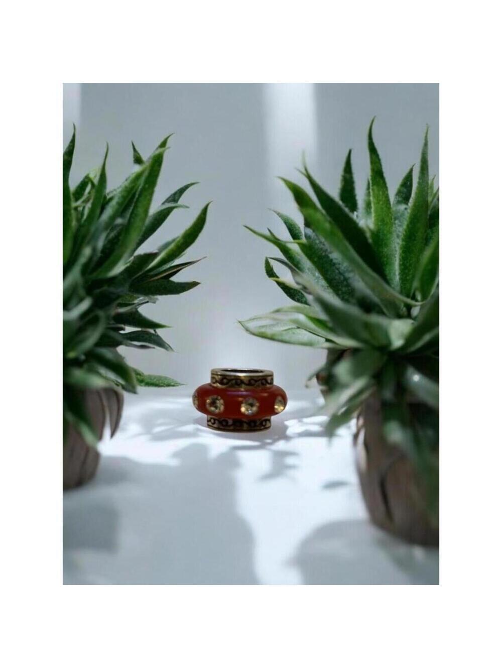 Brighton DAZZLE Oval Red Rhinestone Bead